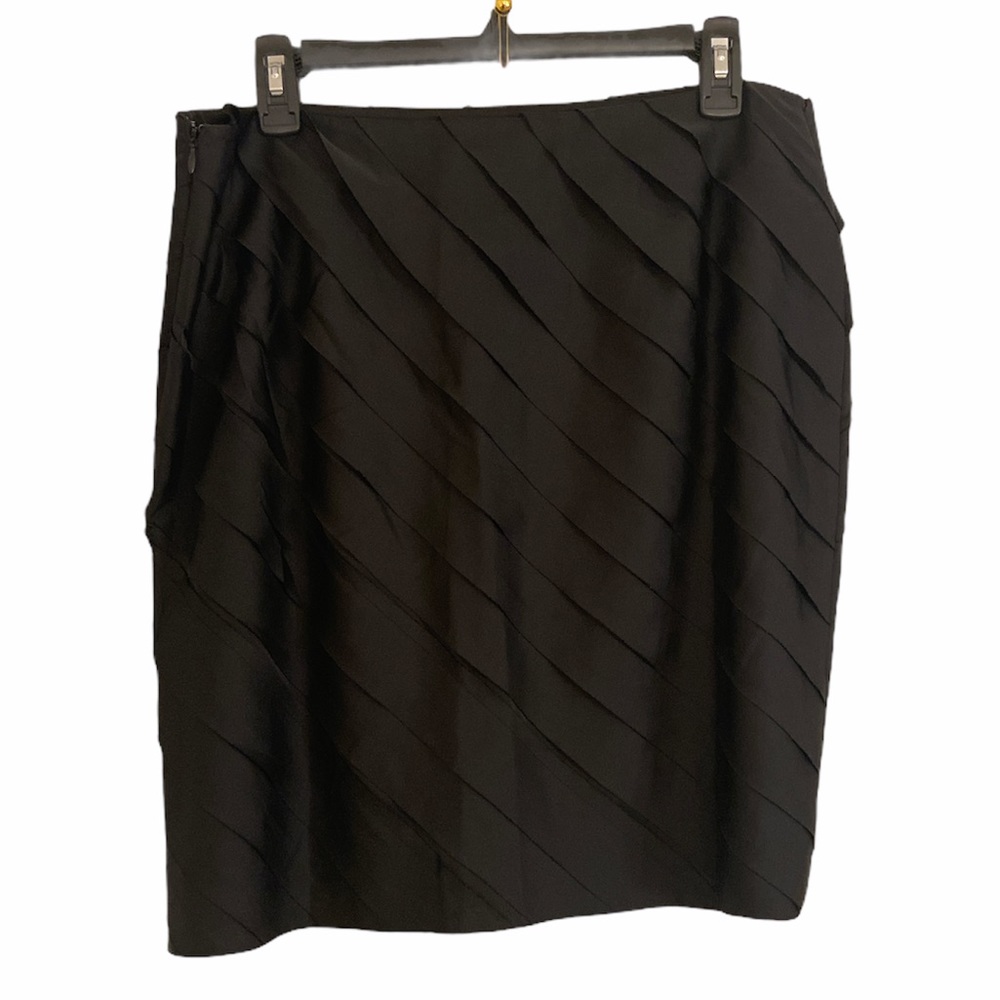 New Ann Taylor Black Ruffled Mini Skirt NWT
